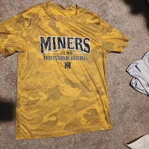 Miners Tellow Shirt. Sz Youth L